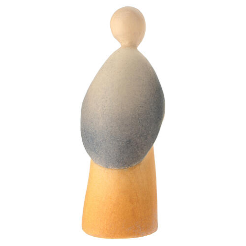 Statuette berger tenant agneau crèche 12 cm bois coloré Val Gardena 4