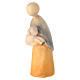 Statuina pastore pecora in braccio presepe legno colorato Val Gardena s2