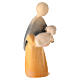 Statuina pastore pecora in braccio presepe legno colorato Val Gardena s3