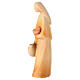 Statuina pastorella con anfora presepe Val Gardena legno colorato s3