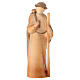Shepherd figurine with staff for 12 cm Nativity Scene, coloured wood, Val Gardena s1