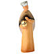 Roi mage blanc Melchior crèche 12 cm bois coloré Val Gardena s1