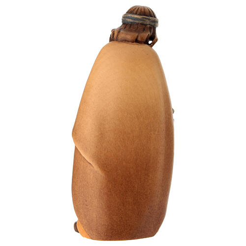 Statue berger cruche crèche Leonardo bois coloré Val Gardena 4