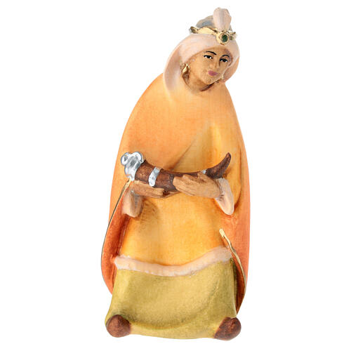 Moor Wise Man for Leonardo Nativity Scene, Val Gardena painted wood 1