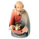 Kneeling Wise Man Baltasar for Leonardo Nativity Scene of Val Gardena s1