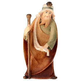 Estatua camellero línea Leonardo madera pintada belén Val Gardena