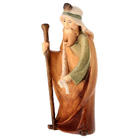 Estatua camellero línea Leonardo madera pintada belén Val Gardena