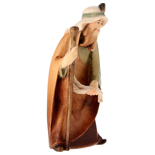 Estatua camellero línea Leonardo madera pintada belén Val Gardena 3