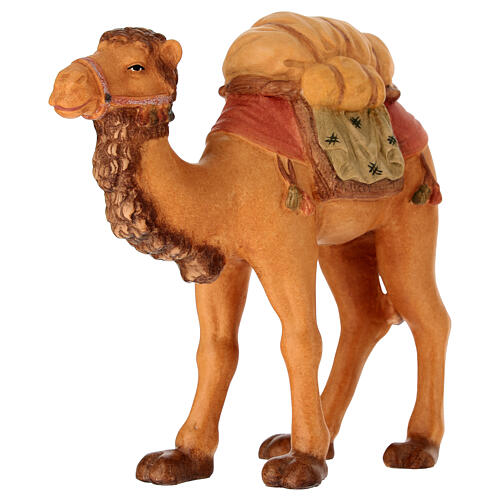 Coloured wooden statue of a camel from the Leonardo line, Val Gardena 3