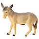 Donkey figurine for 12 cm Leonardo Nativity Scene, coloured wood, Val Gardena s1