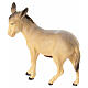 Donkey figurine for 12 cm Leonardo Nativity Scene, coloured wood, Val Gardena s4