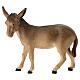 Donkey Figurine 12 cm Leonardo Line Colored Val Gardena Wood s1