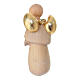 Ange Gloria crèche 12 cm bois doré Val Gardena s4