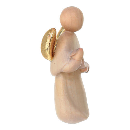Glory Angel Nativity Statue 12 cm Colored Val Gardena Wood 3