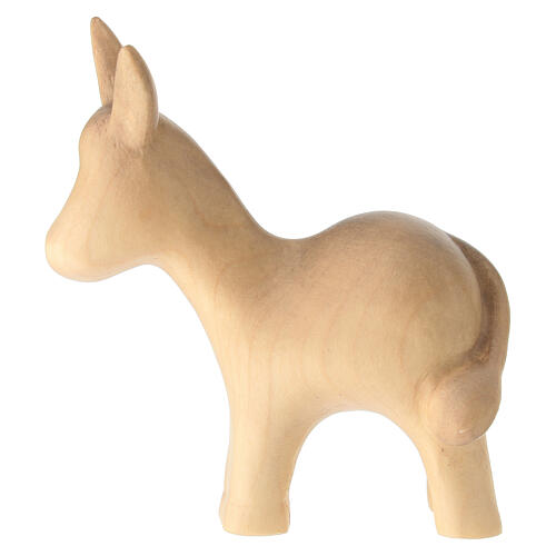 Coluored donkey figurine for Val Gardena Nativity Scene 1