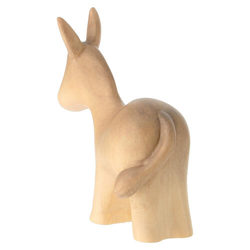 Figura de burro colorido para presépio Val Gardena 4