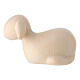 Nativity Scene figurine: sitting sheep with natural finish, Val Gardena s1