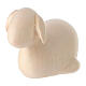 Nativity Scene figurine: sitting sheep with natural finish, Val Gardena s2