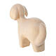 Modern style standing sheep for Val Gardena Nativity Scene, painted maple wood s4