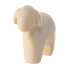 Modern Style Standing Sheep Val Gardena Painted Wood Nativity Scene