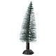 Abete verde per presepe 15 cm legno plastica s4