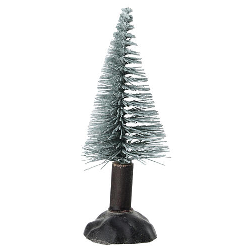 Tannenbaum für Krippe – 10 cm, aus Holz und Kunststoff 4
