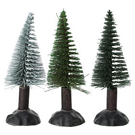 Abete per presepe 10 cm in legno e plastica