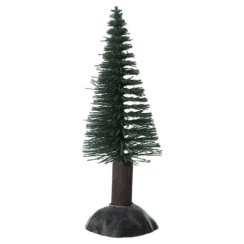 Abete per presepe 10 cm in legno e plastica 3