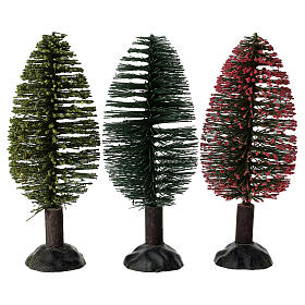 Miniature tree with wooden trunk for 10 cm Nativity Scene