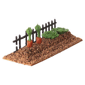 Orto pronto da raccogliere presepe 8-10 cm sughero 5x15 cm