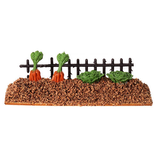 Orto pronto da raccogliere presepe 8-10 cm sughero 5x15 cm 1