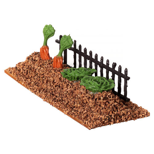 Orto pronto da raccogliere presepe 8-10 cm sughero 5x15 cm 3