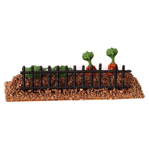 Orto pronto da raccogliere presepe 8-10 cm sughero 5x15 cm 4