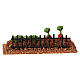 Orto pronto da raccogliere presepe 8-10 cm sughero 5x15 cm s4