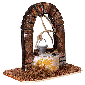 Pozzo presepe 8-10 cm in legno 10x10x5 cm