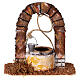 Pozzo presepe 8-10 cm in legno 10x10x5 cm s1