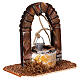 Pozzo presepe 8-10 cm in legno 10x10x5 cm s2