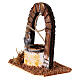 Pozzo presepe 8-10 cm in legno 10x10x5 cm s3