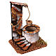 Pozzo con filo presepe 10-12 cm in legno 15x10x10 cm s2
