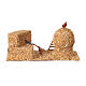 Ambientazioni presepe paglia galline per statue 8-10 cm 10x20x10 cm s4