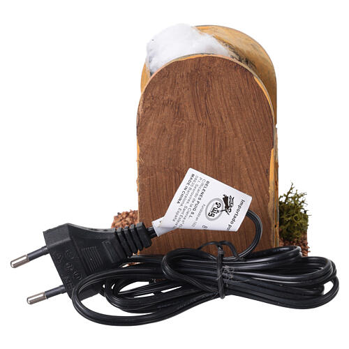 Forno per il pane in sughero con fuoco presepe 10- 12 cm 4