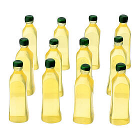 Bottiglia d'olio in plastica presepe da 10- 12 cm