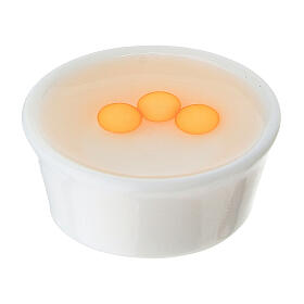 Cuenco con huevos de plástico belén de 10-12 cm