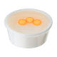 Cuenco con huevos de plástico belén de 10-12 cm s1