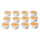 Cuenco con huevos de plástico belén de 10-12 cm s2