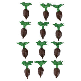 Rabanete em plástico para presépio de 10-12 cm