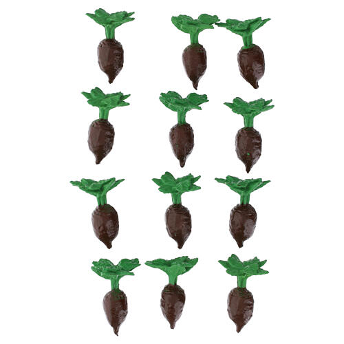 Plastic Radish Figurine for 10-12 cm Nativity Scene 2
