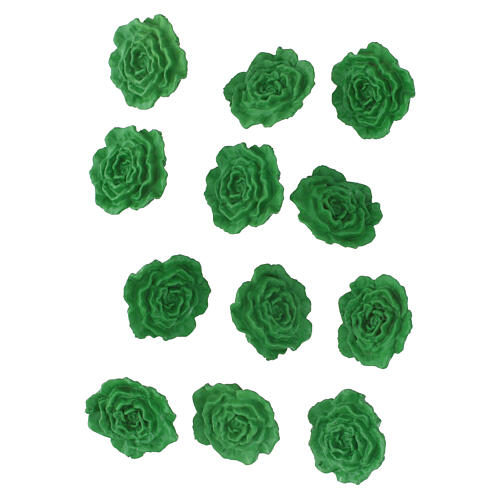 Grüner Salatkopf aus Plastik – Miniaturlebensmittel für Krippe mit 10–12 cm Figuren-Serien 2