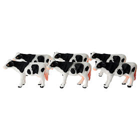 Vache en plastique crèche 10-12 cm