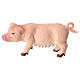 Maialino di plastica presepe 10- 12 cm s1